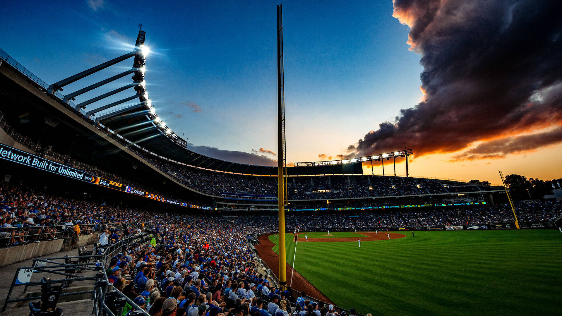 The K Baseball Stadium Kansas Background