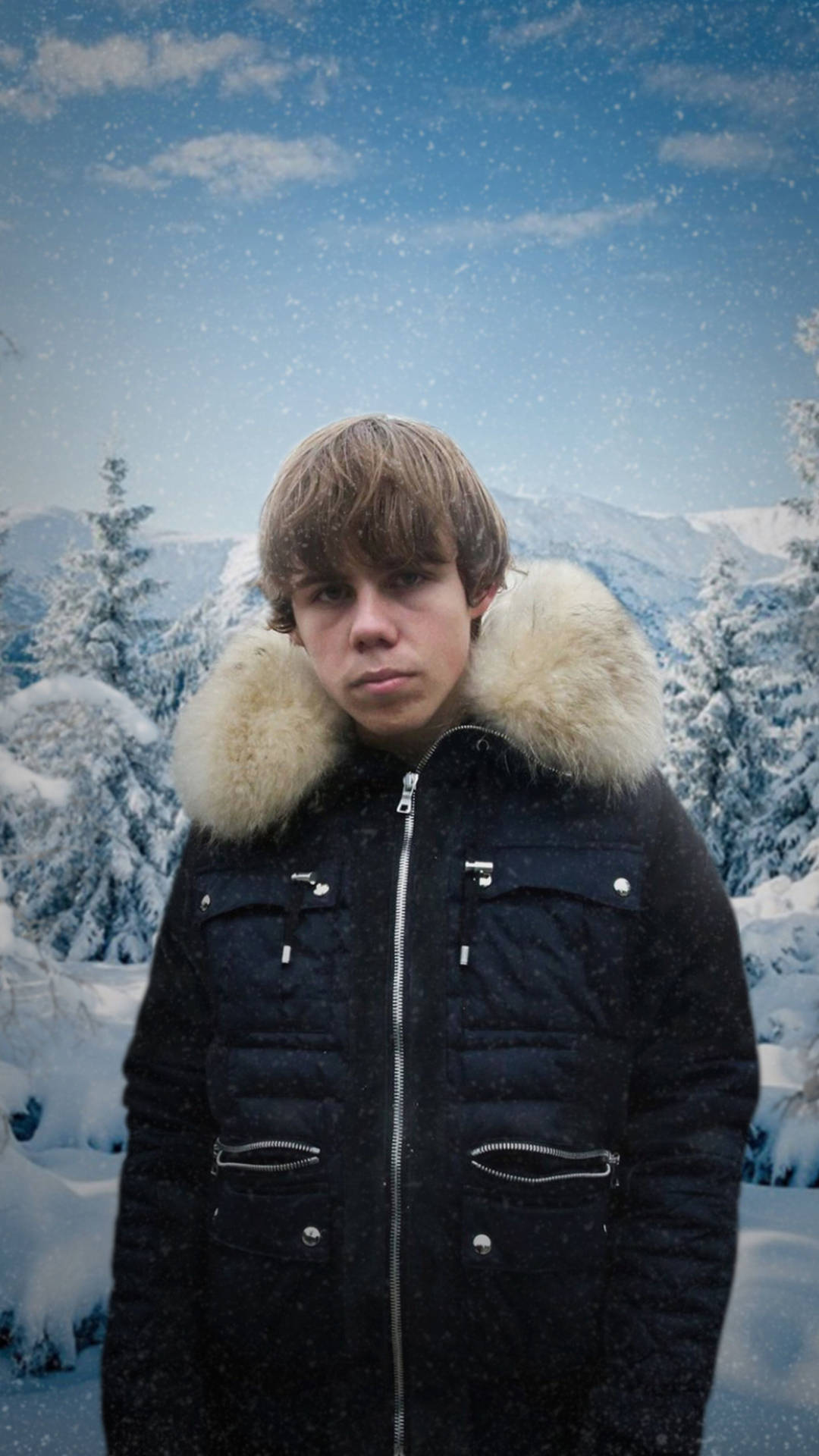 The Kid Laroi Winter Background Background