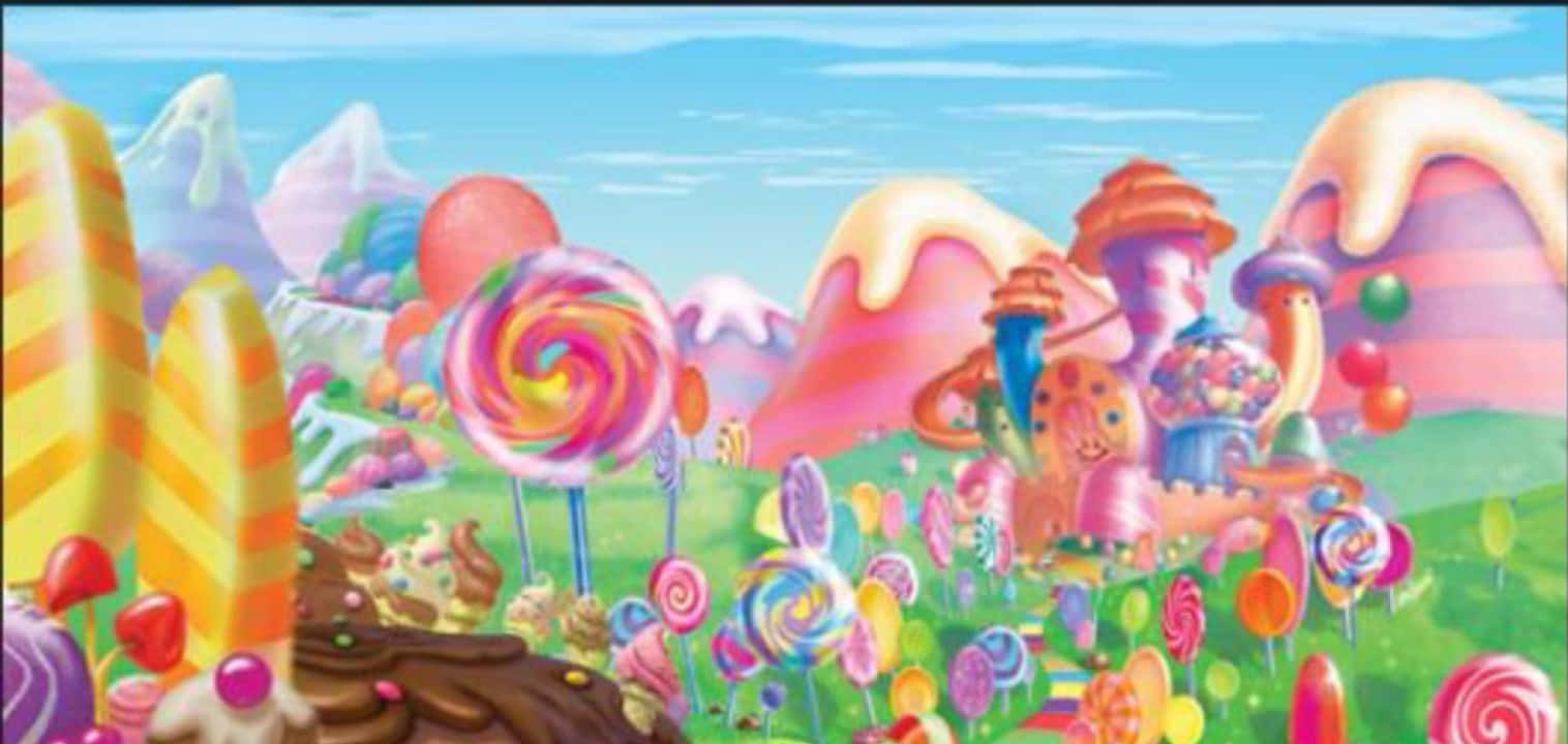 The Kingdom Of Candy Land Background