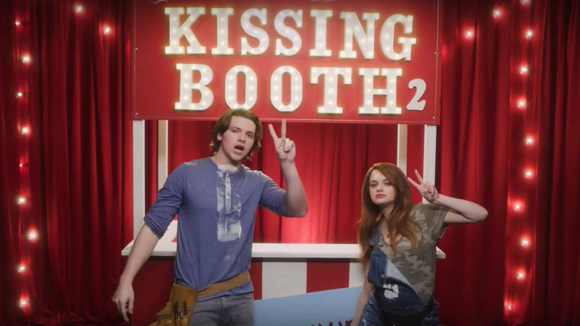 The Kissing Booth Red Aesthetic Background Background