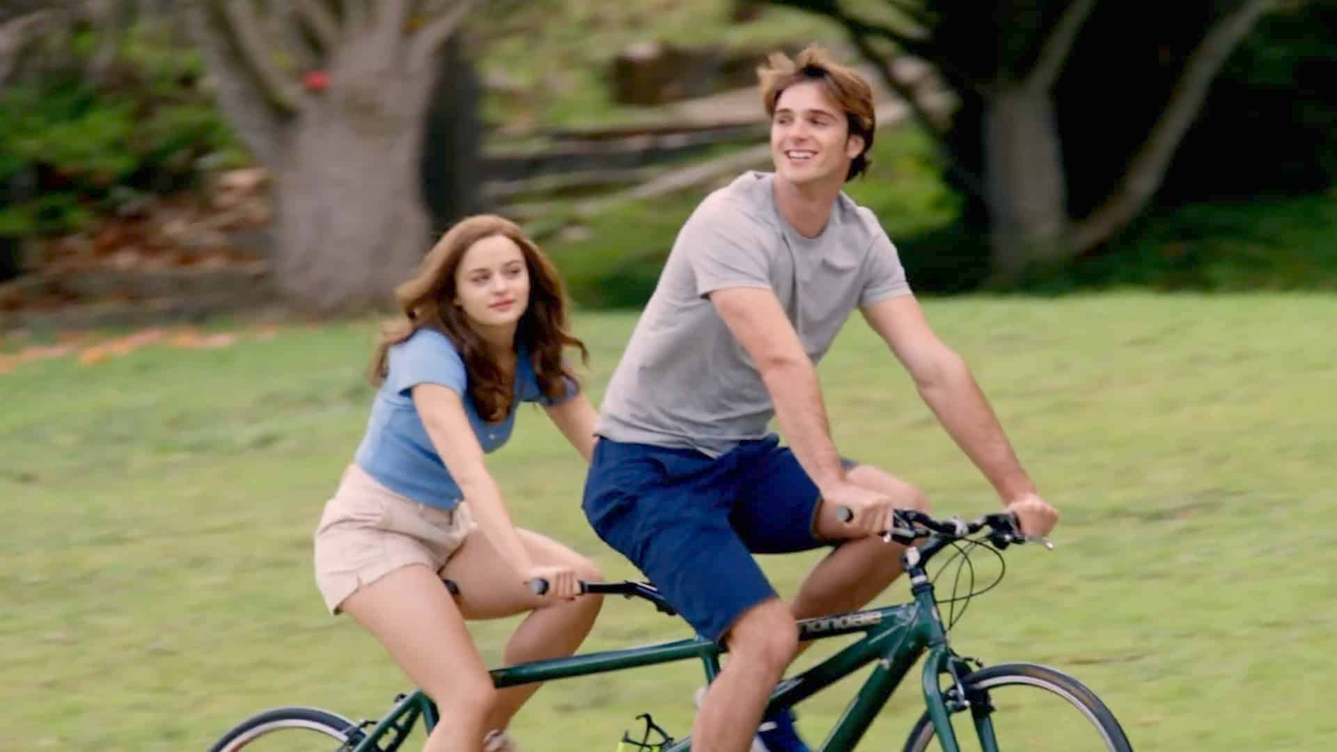 The Kissing Booth Tandem Bicycle Scene Background