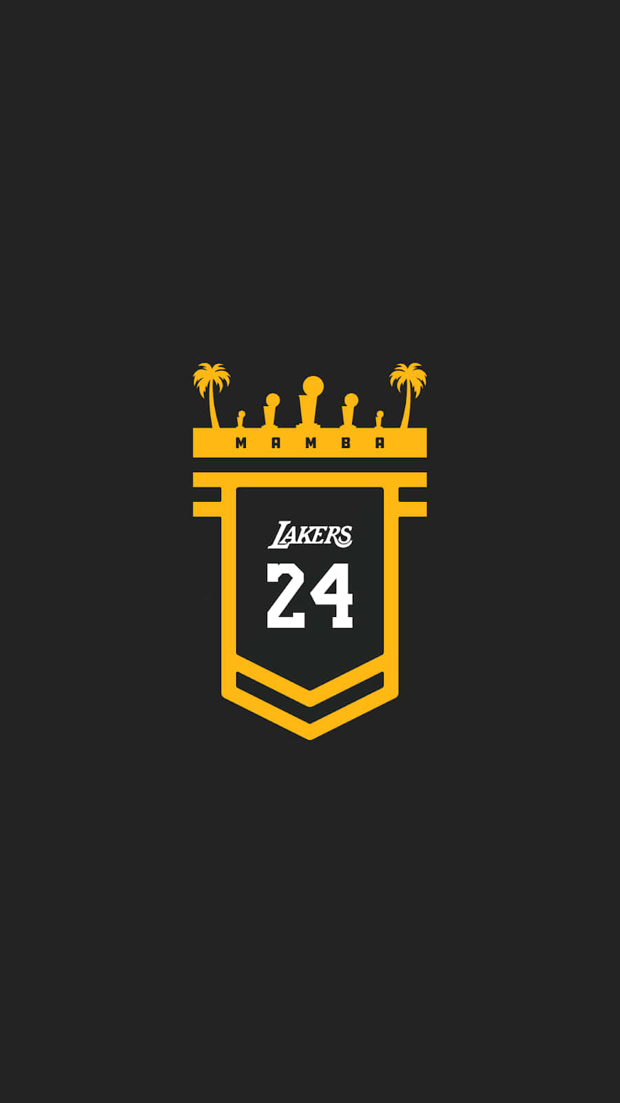 The Kobe Bryant 24 Logo Background