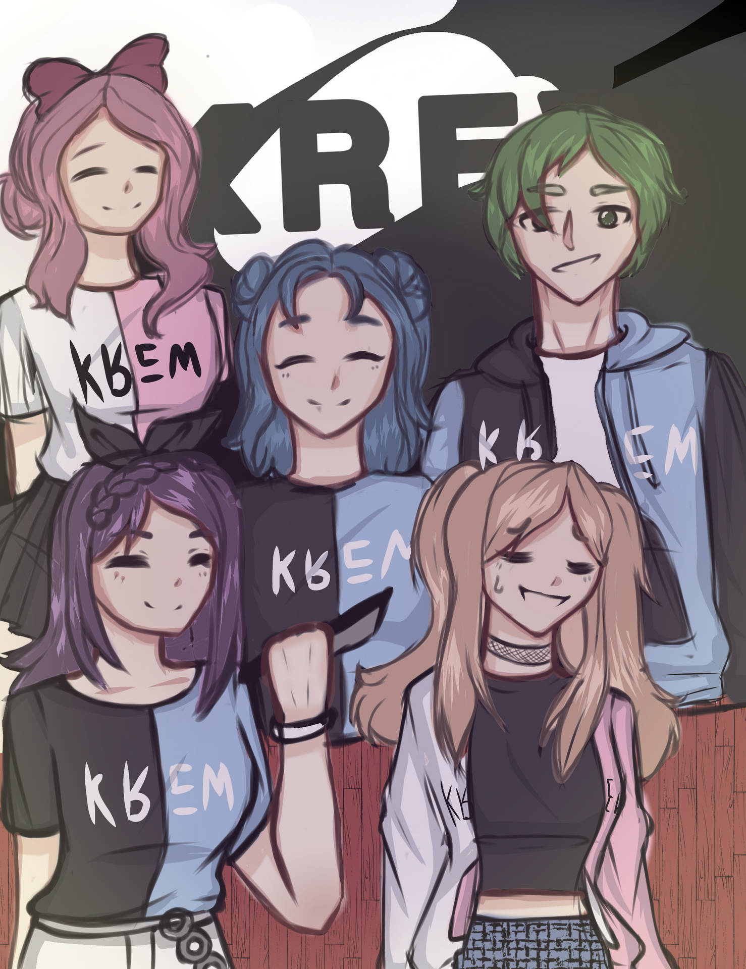 The Krew Members Graphic Background