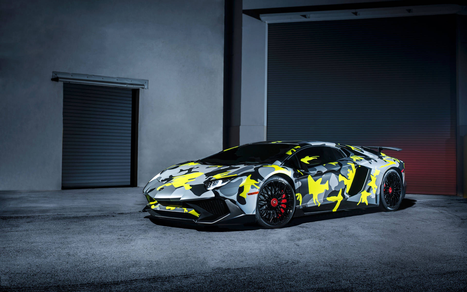 The Lamborghini Aventador Sv Camo Has Power To Spare Background