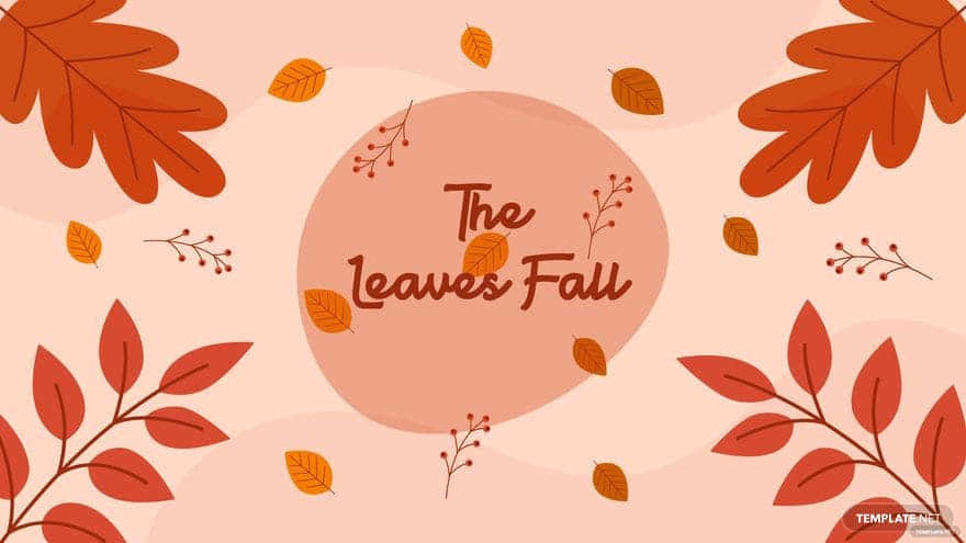 The Leaves Fall Thanksgiving Background