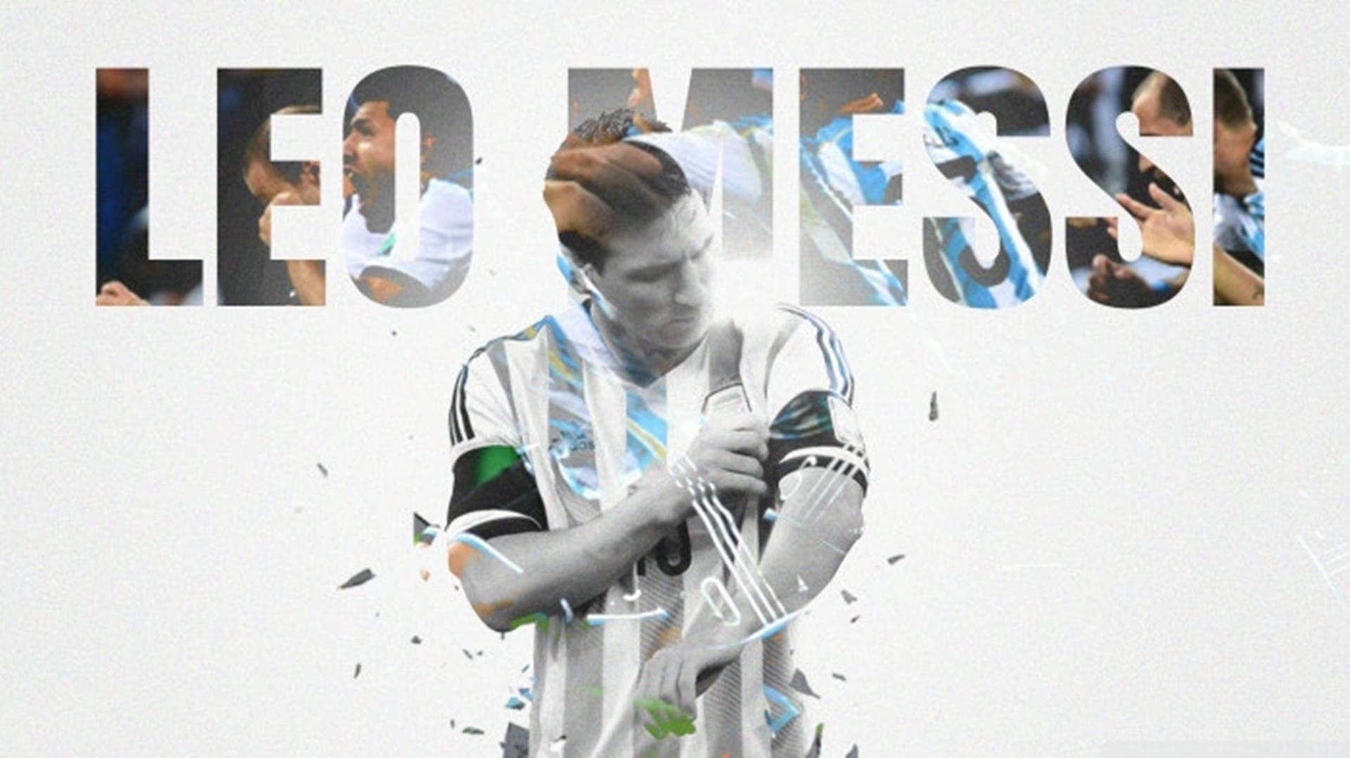 The Legend Of Football, Lionel Messi Donning Argentina Jersey. Background