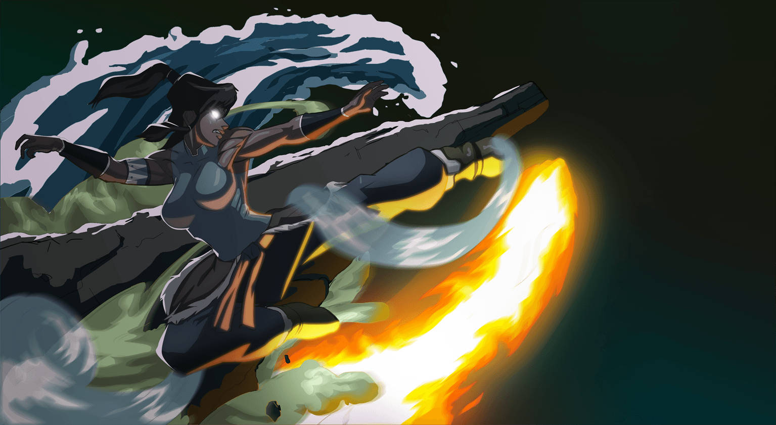 The Legend Of Korra Avatar Strike Background