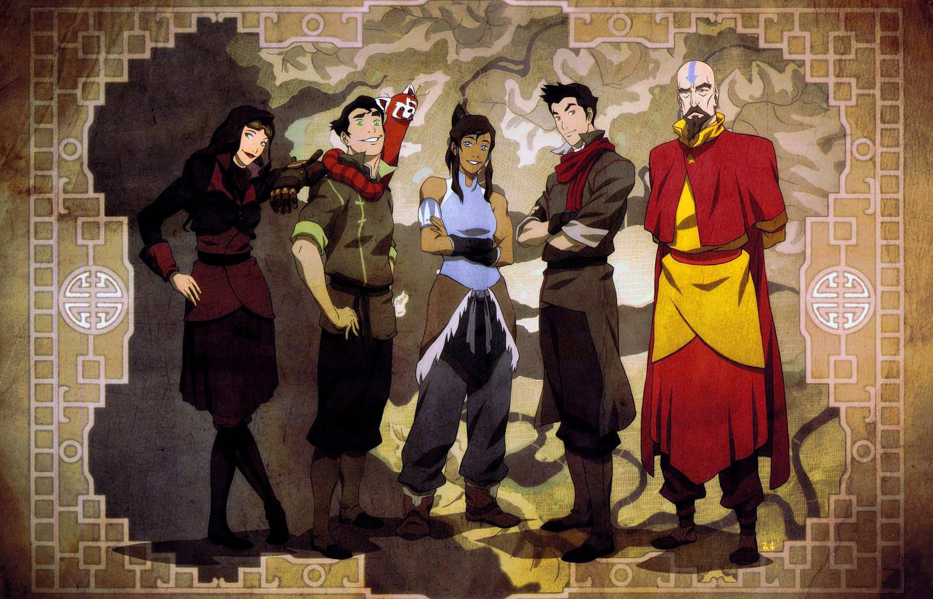 The Legend Of Korra Avatar Team Background