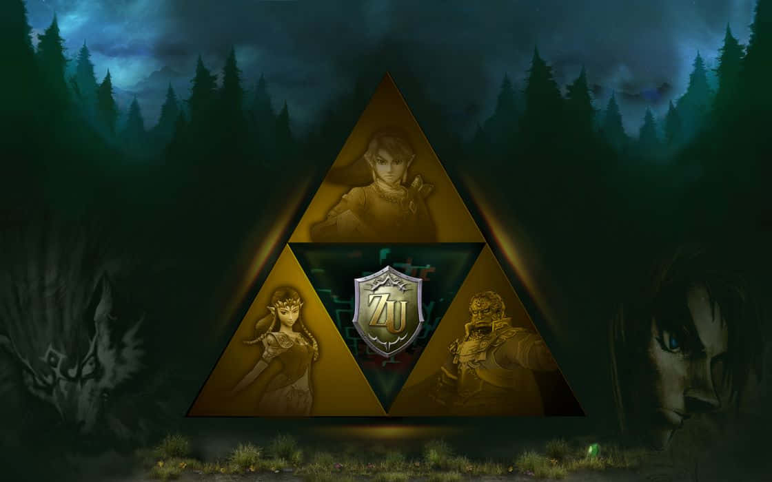 The Legend Of Zelda Triforce Symbol Background