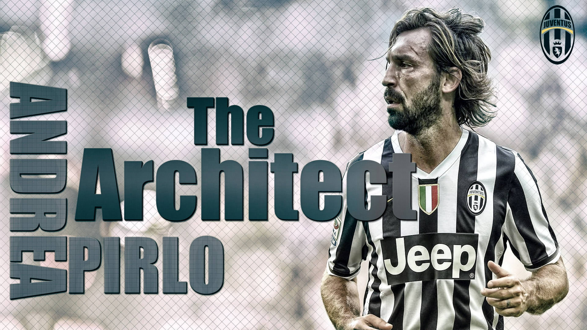 The Legendary Andrea Pirlo In Action On The Football Field Background