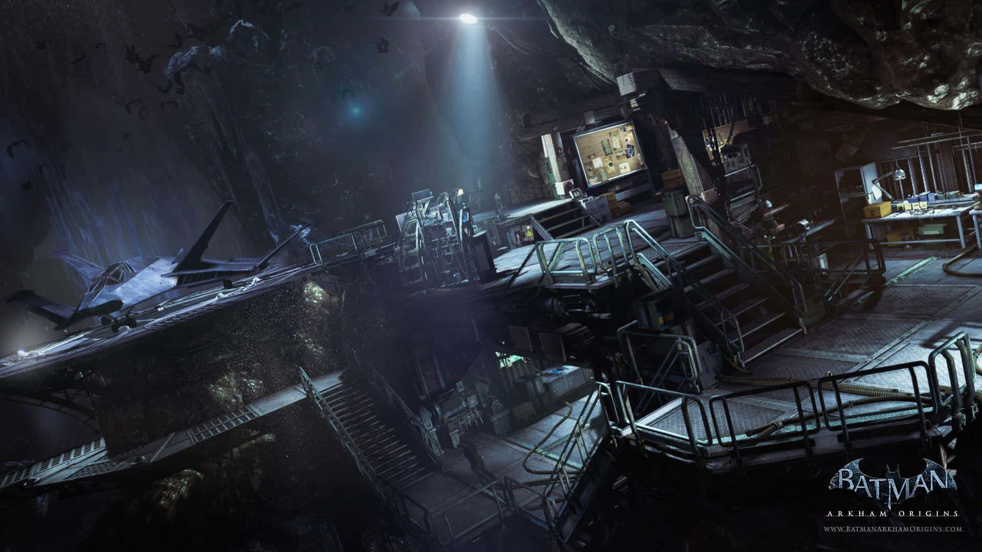 The Legendary Batcave Background