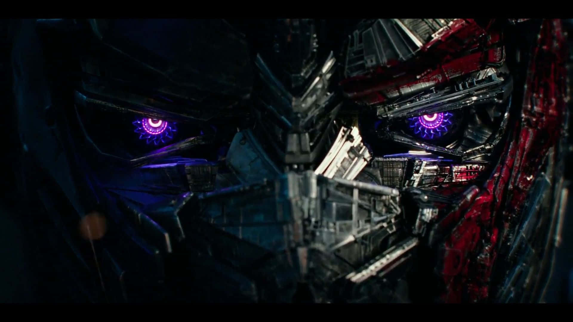 The Legendary Face Of Optimus Prime Background