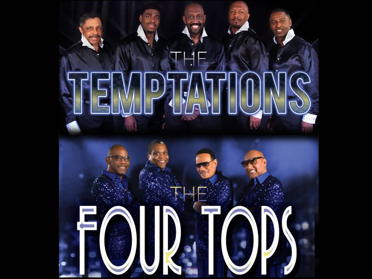 The Legendary Four Tops And The Temptations Concert Poster Background