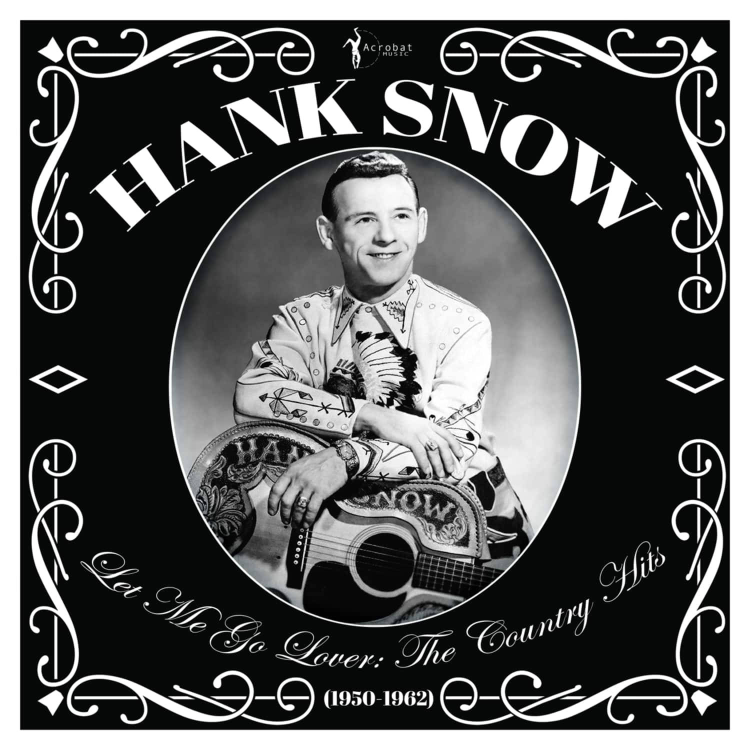 The Legendary Hank Snow Commemorative Hits Album Cover Background