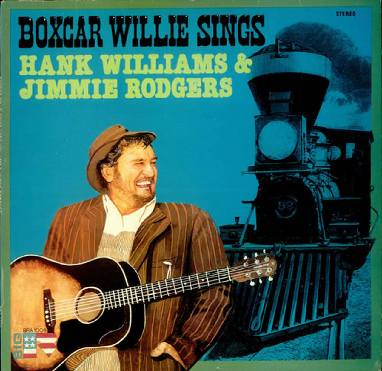 The Legendary Jimmie Rodgers' Emblematic Album Cover By Boxcar Willie.