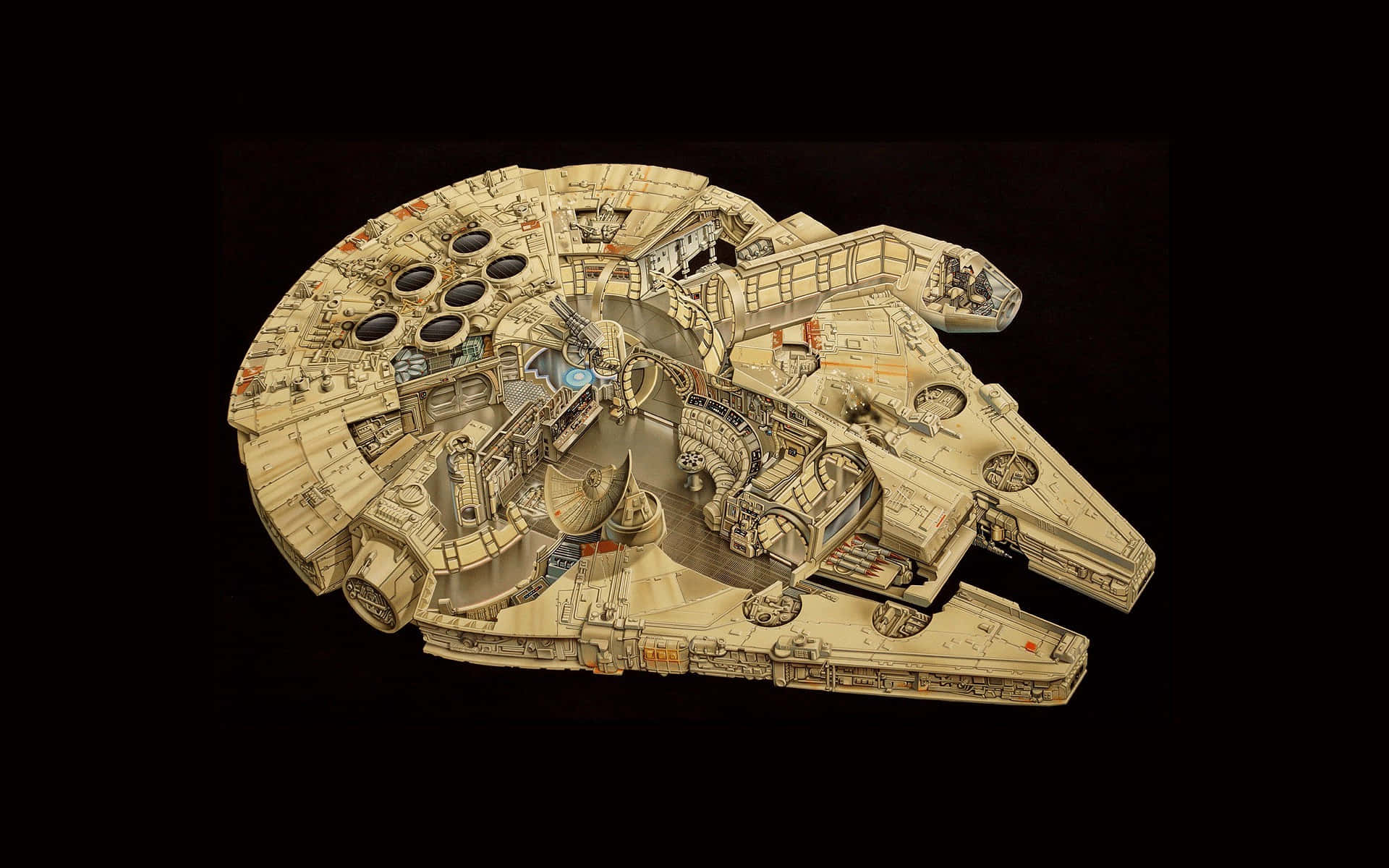 The Legendary Millenium Falcon Background