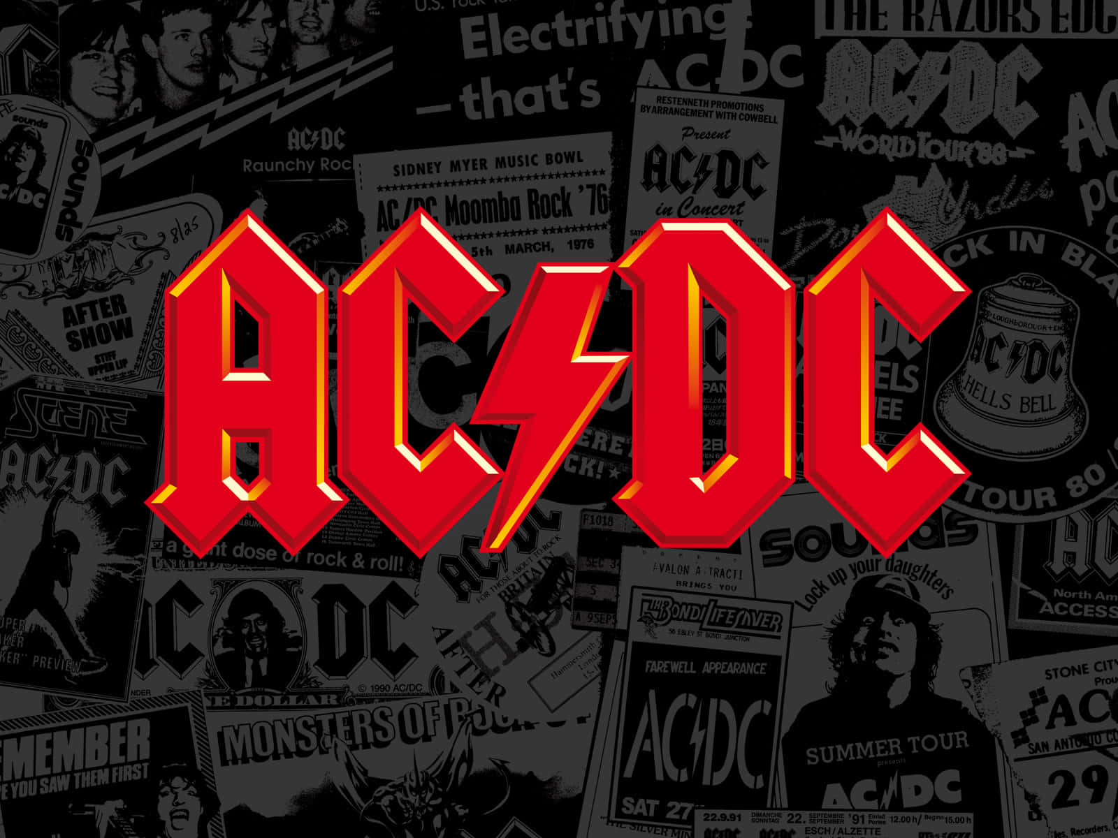 The Legendary Rock Band Ac/dc Background