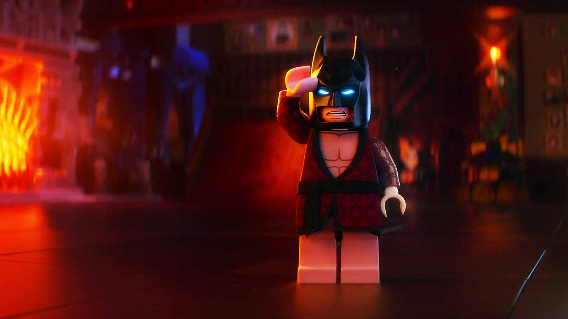 The Lego Batman Movie Bathrobe Background