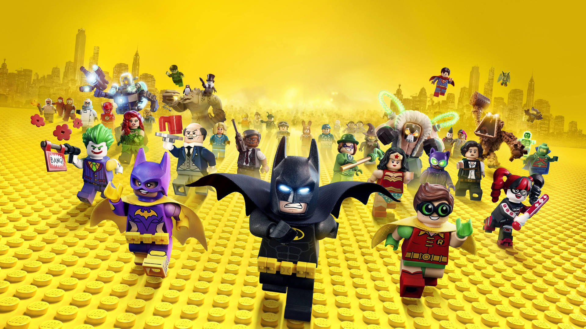 The Lego Batman Movie Minifigures Background