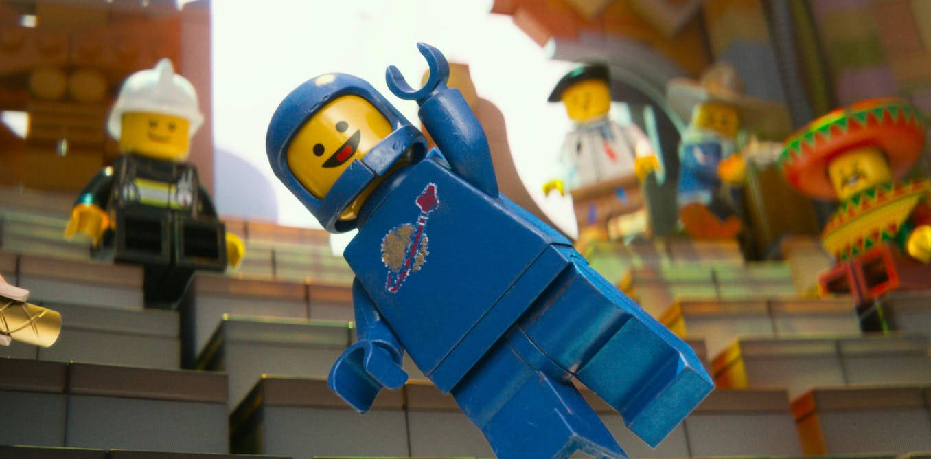 The Lego Movie Astronaut At Meeting Background