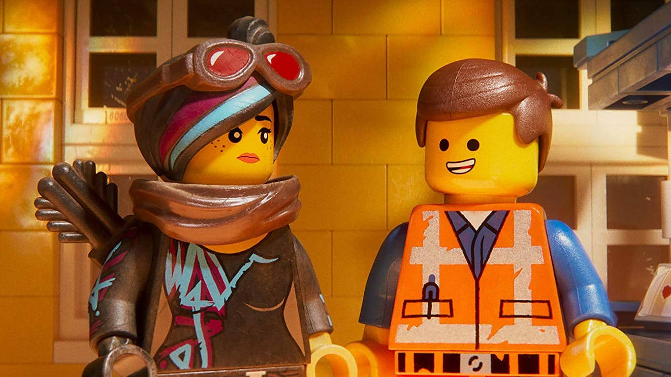 The Lego Movie Emmet And Wyldstyle Background