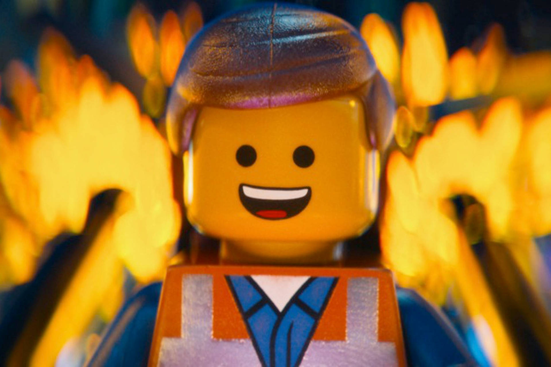 The Lego Movie Smiling Emmet Background