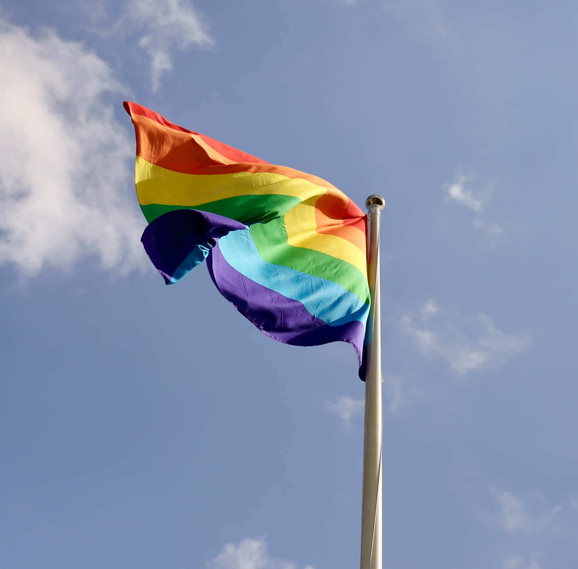 The Lgbt Pride Flag - Flying High