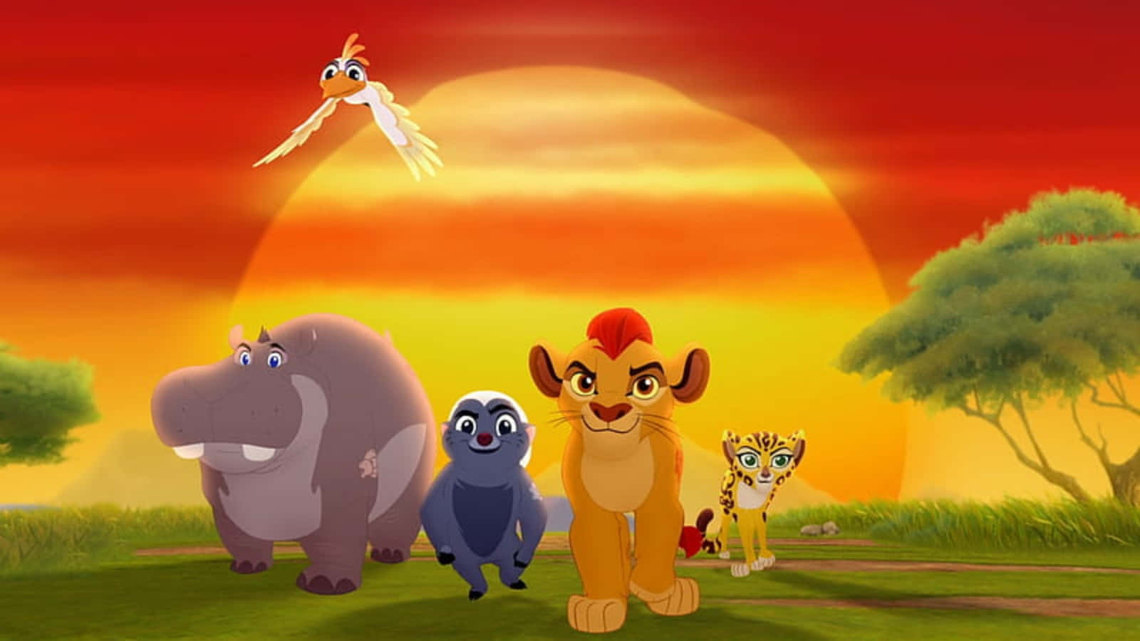 The Lion Guard Protects Pride Rock. Background