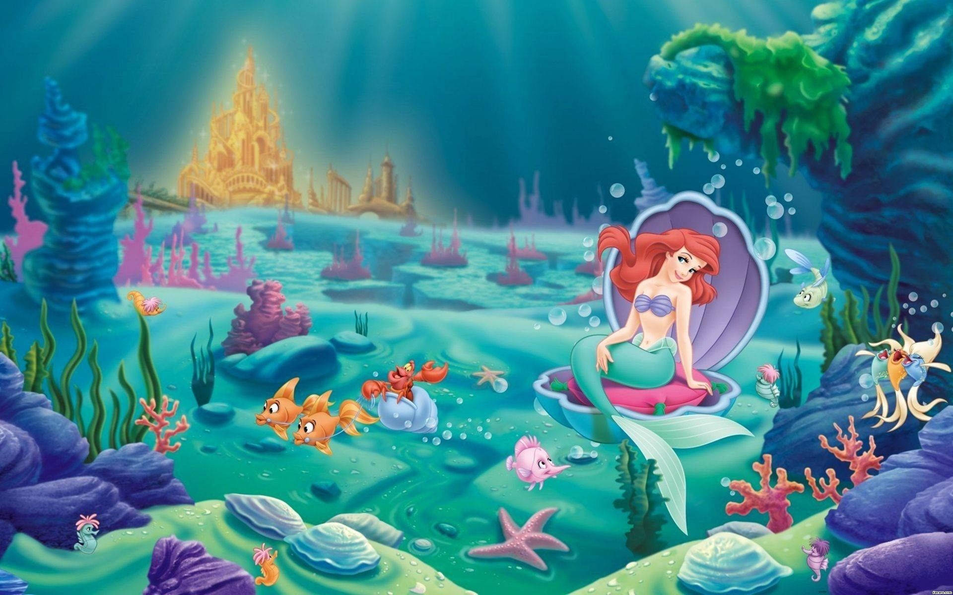 The Little Mermaid And Her Kingdom Background