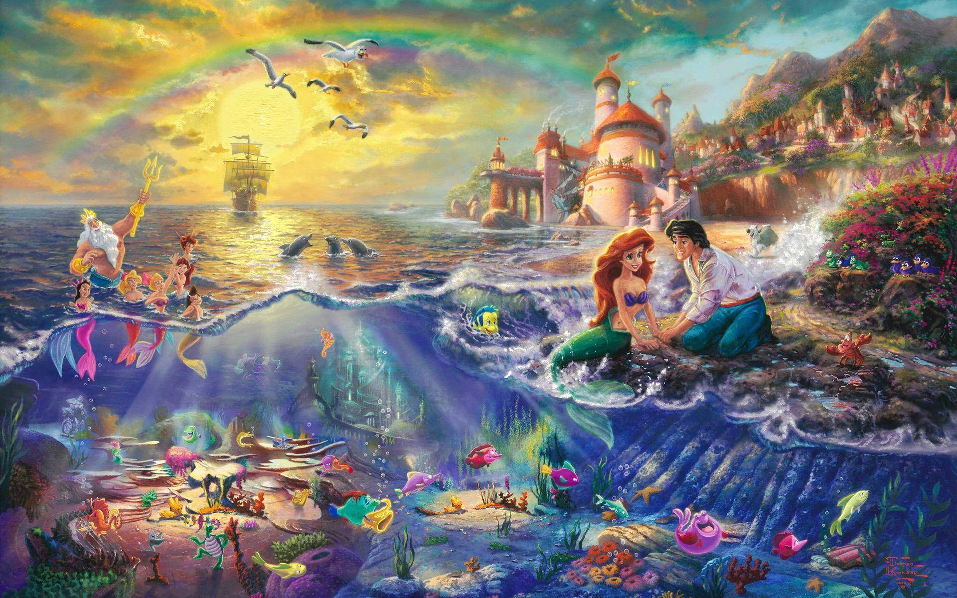 The Little Mermaid And Prince Eric Background