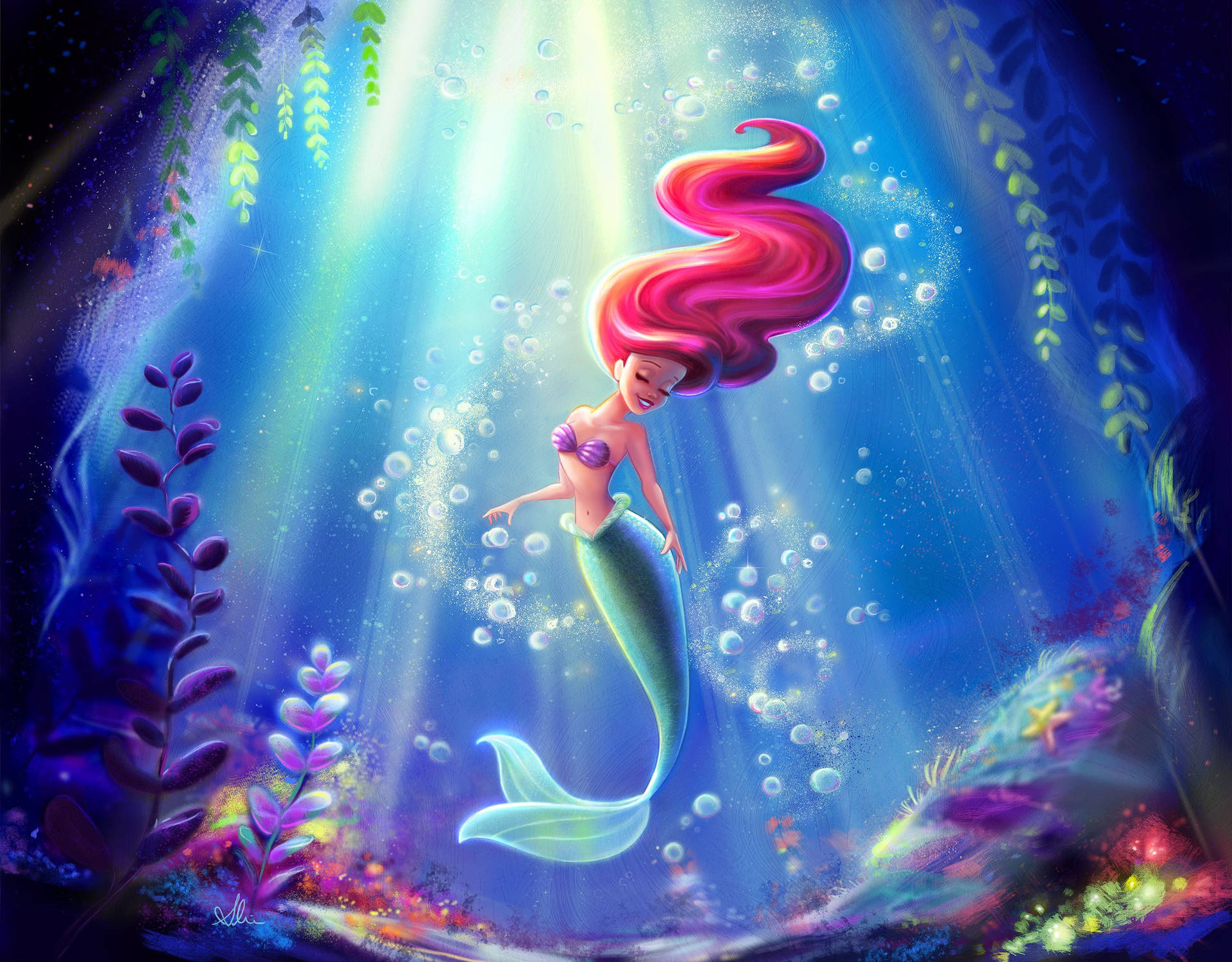 The Little Mermaid Dancing Background