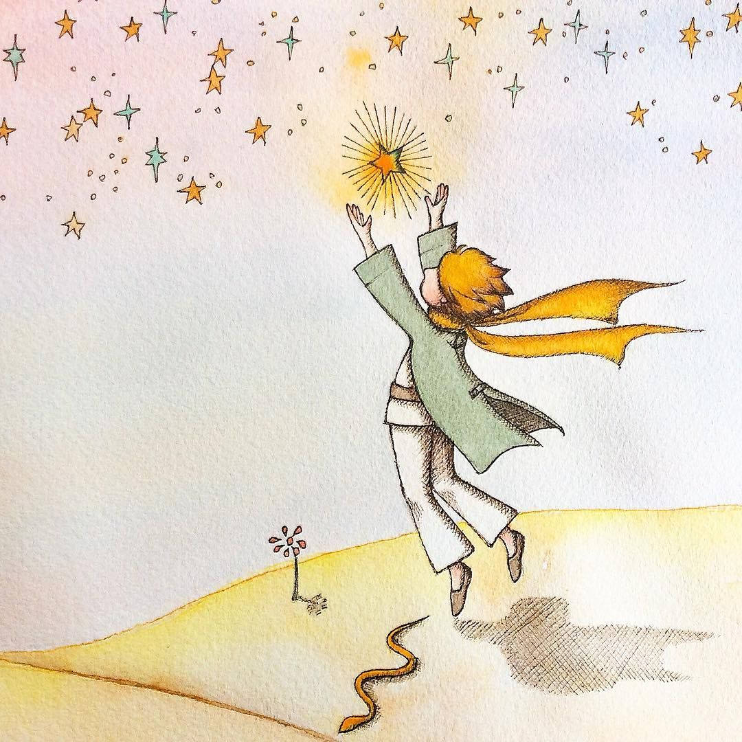 The Little Prince Illustration Background