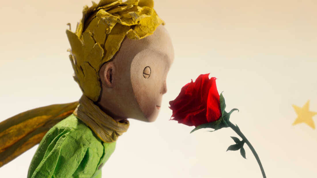 The Little Prince Smelling Rose