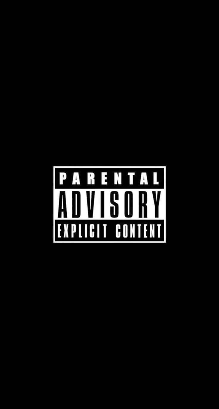 The Logo For Parental Advisory Explicit Content Background