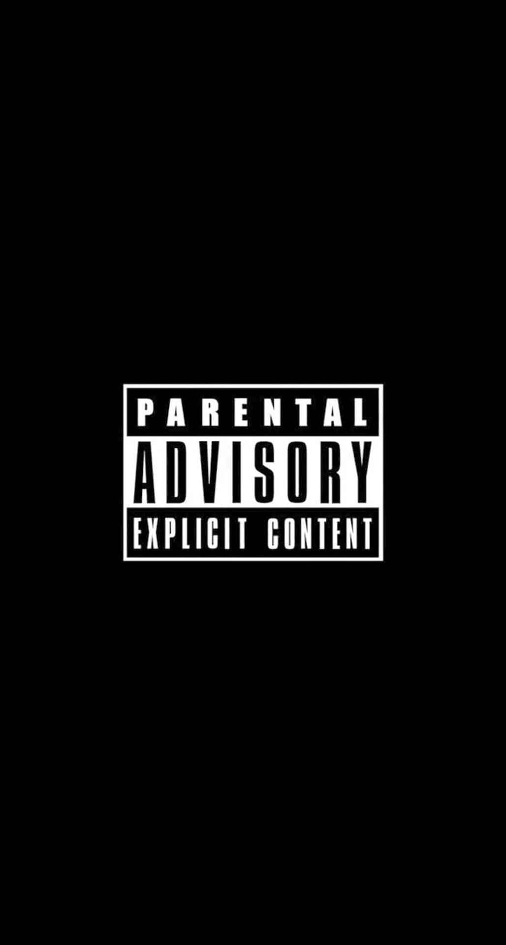 The Logo For Parental Advisory Explicit Content Background