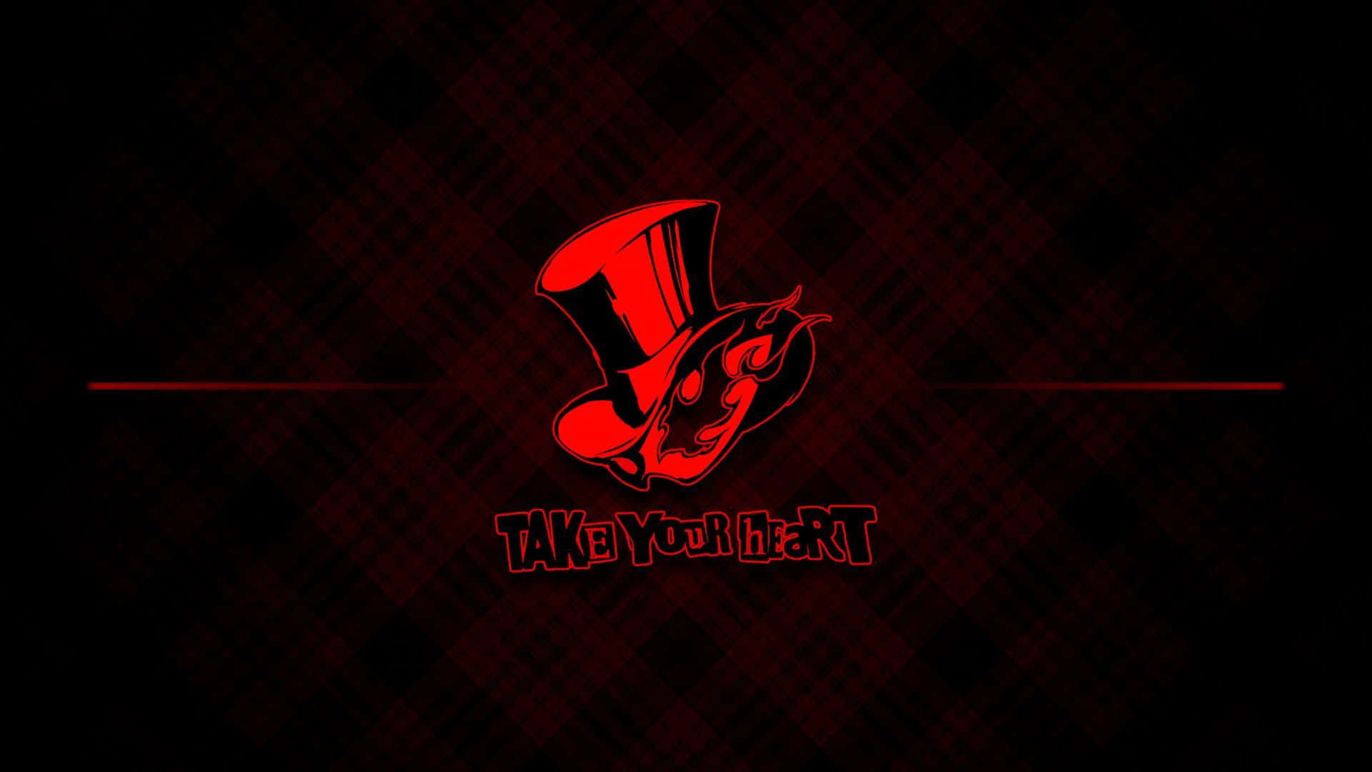 The Logo For The Popular Video Game, Persona 5 Background