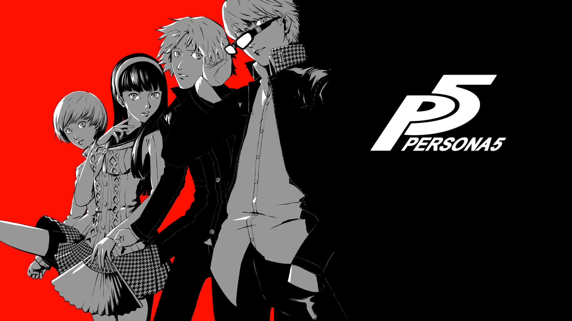 The Logo Of Popular Role-playing Video Game Persona 5 Background