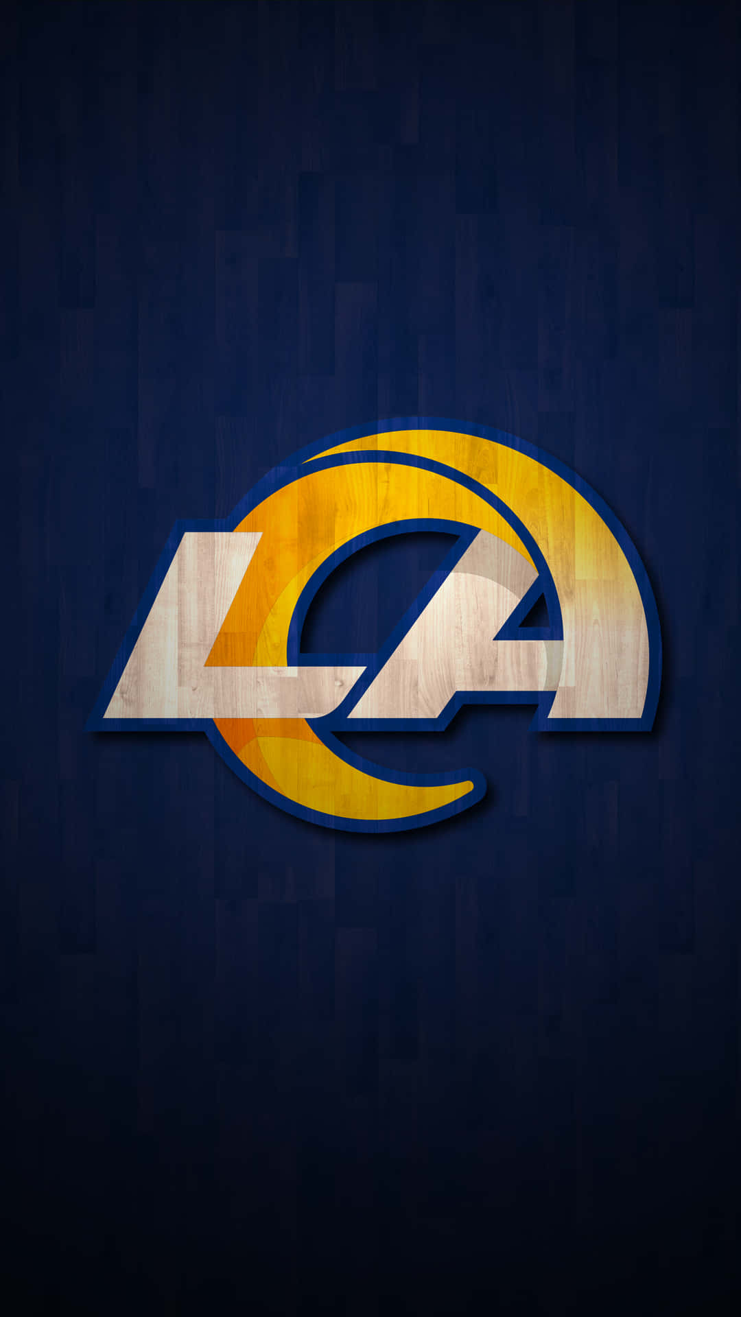 The Logo Of The Los Angeles Rams On A Dark Background Background