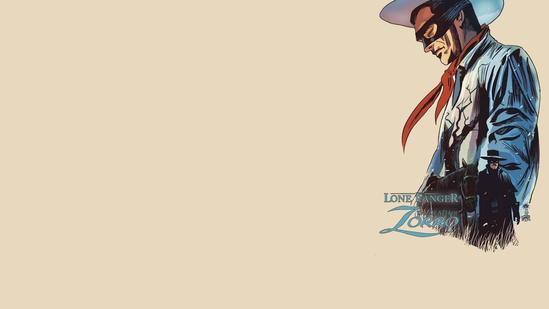 The Lone Ranger And Zorro Mid-action Background