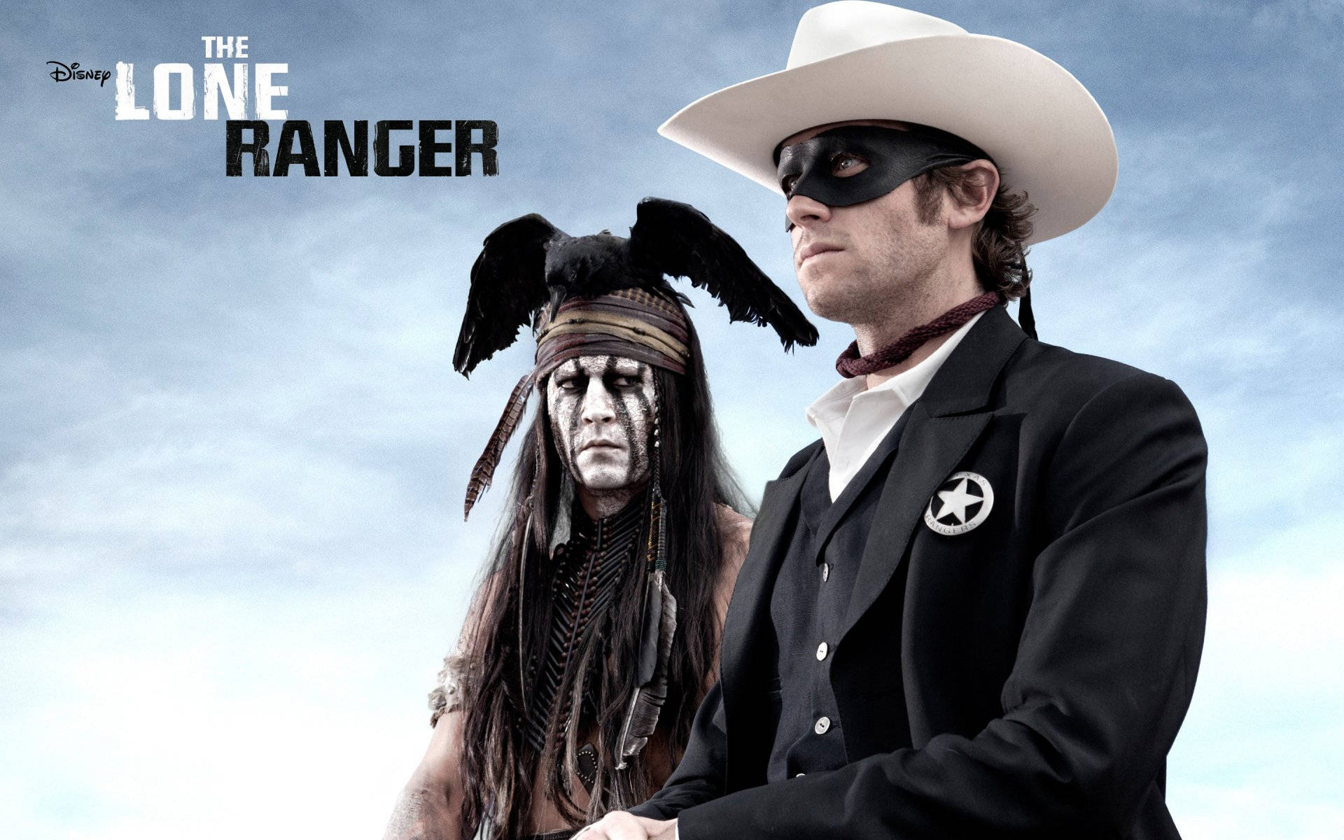 The Lone Ranger Gray Sky Background