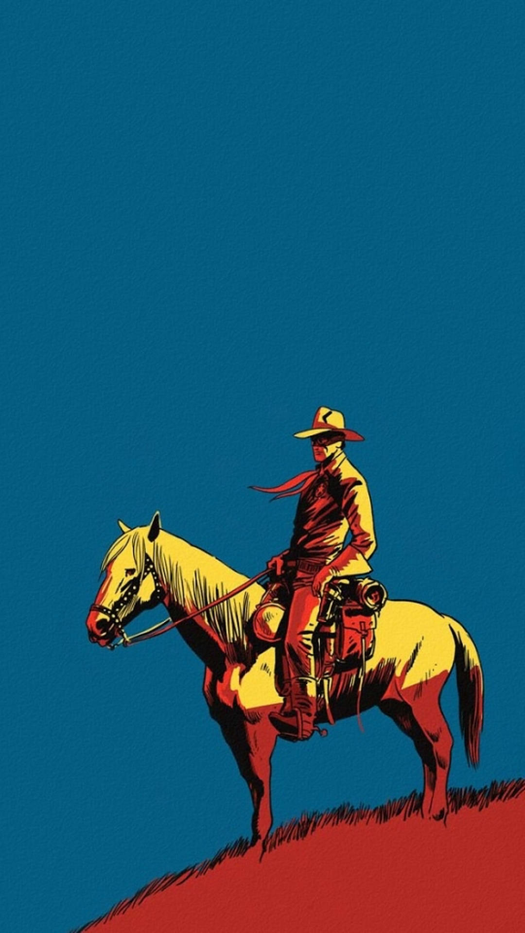 The Lone Ranger Red Grass Background