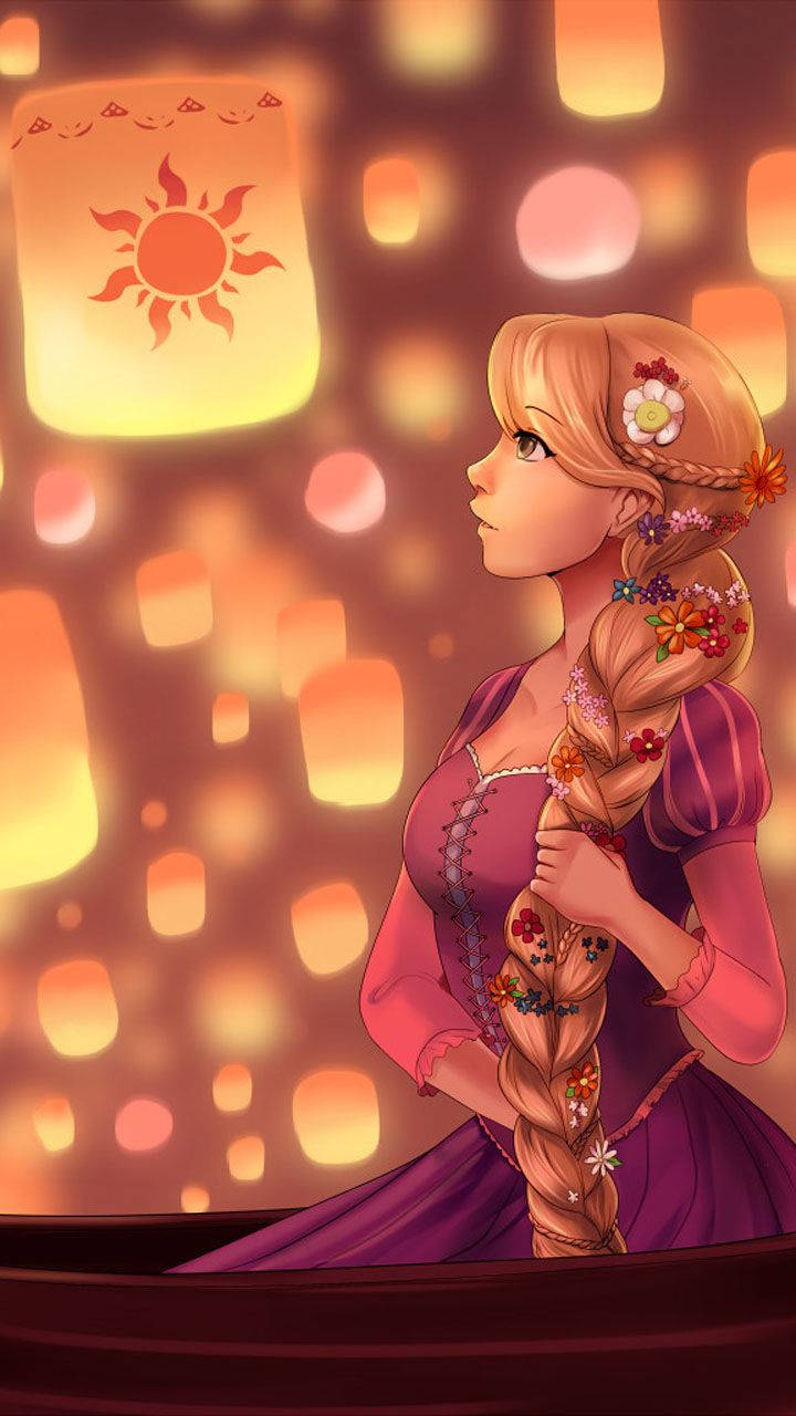 The Long-haired Princess Rapunzel Background