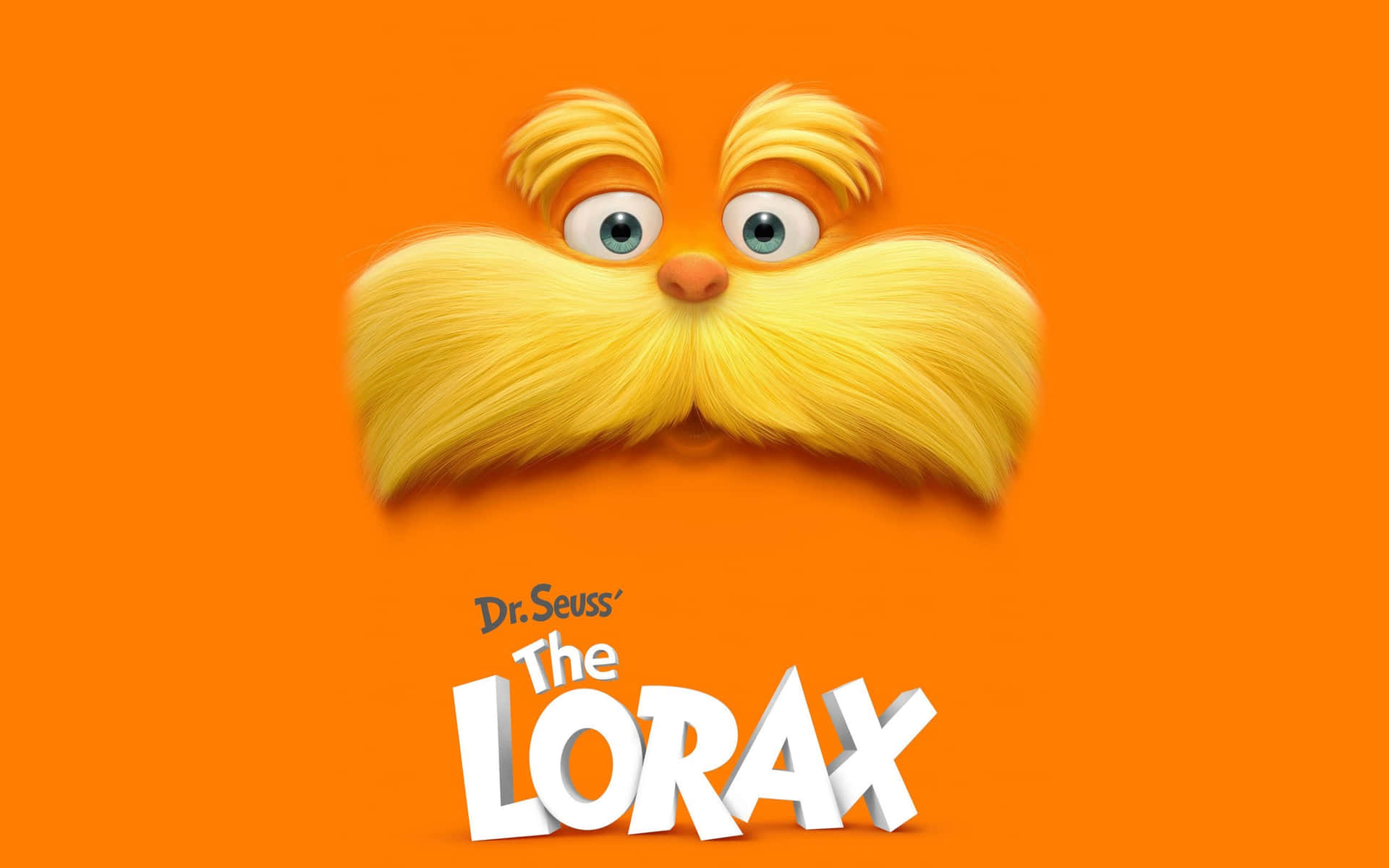 The Lorax Character Orange Background Background