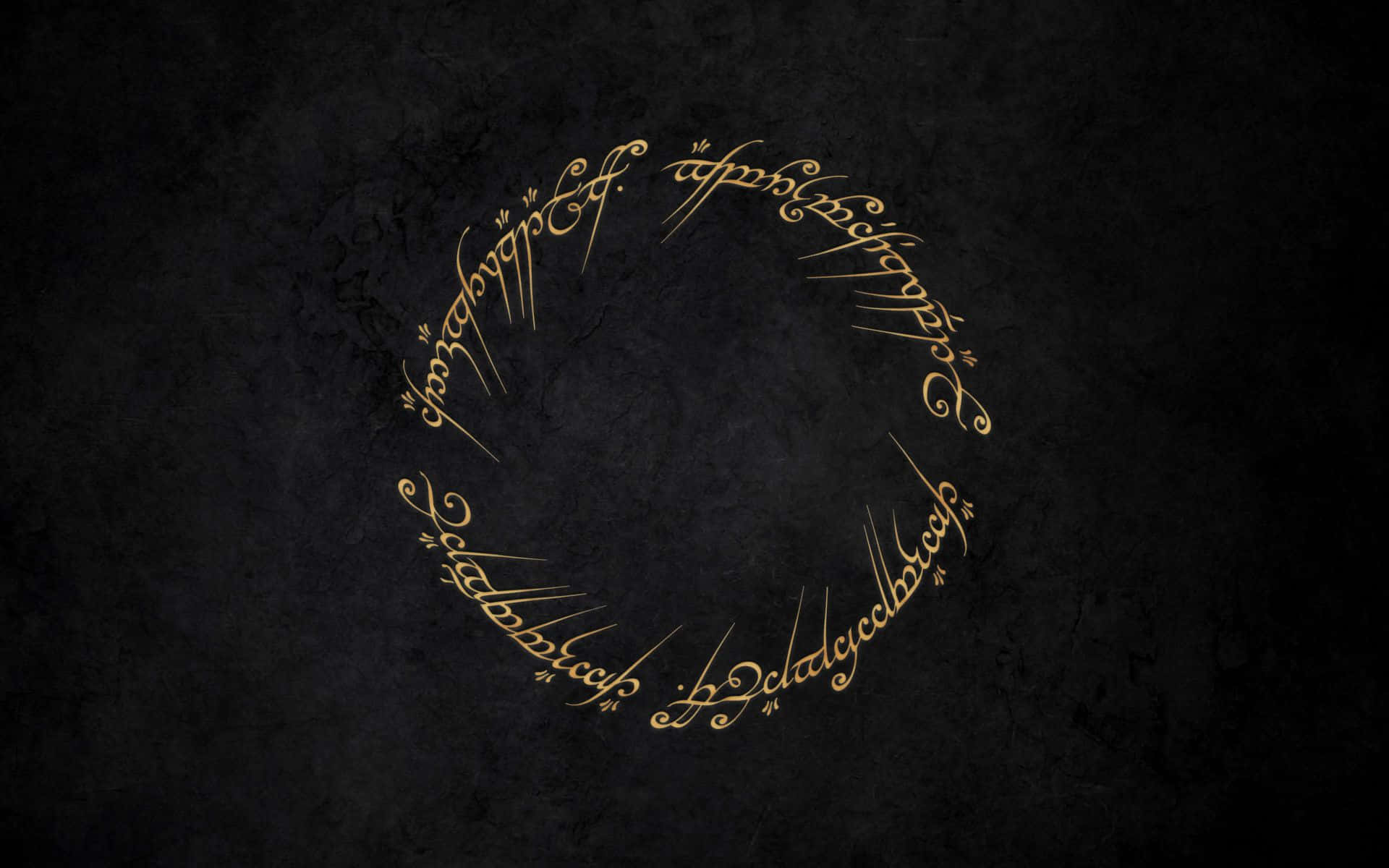 The Lord Of The Rings Logo On A Black Background Background
