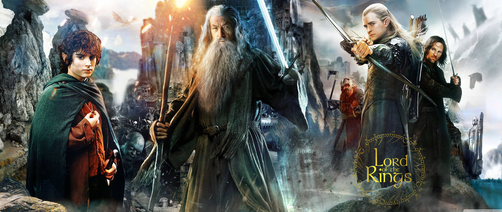 The Lord Of The Rings Movie Poster Background