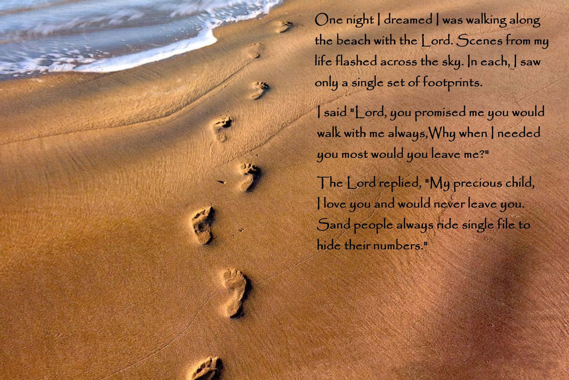 “the Lord Will Guide You Always.” Background