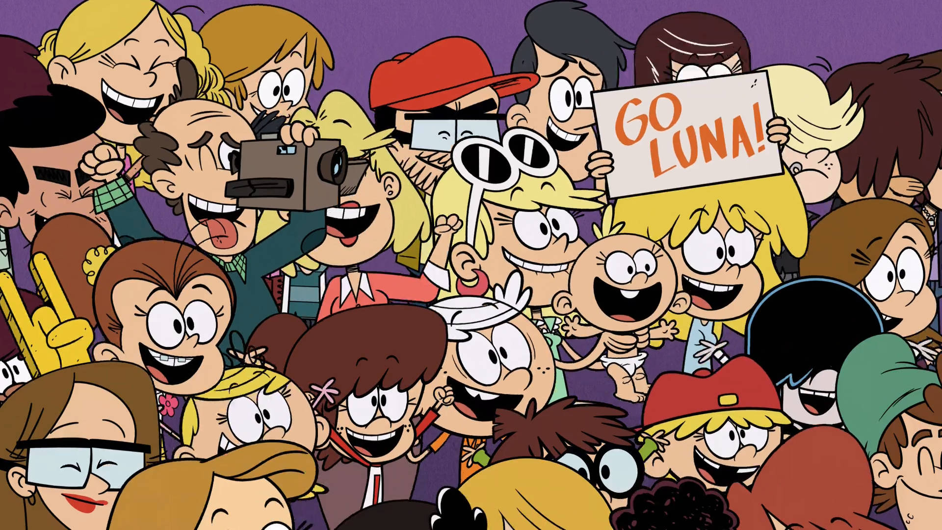 The Loud House Cheering For Luna Background
