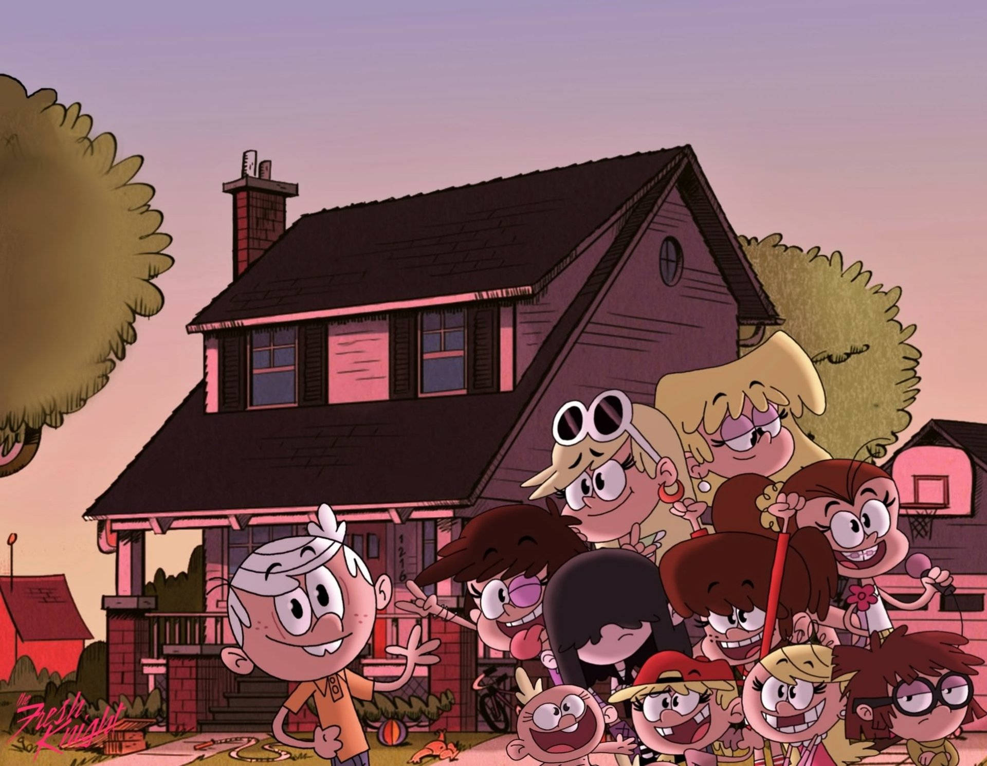 The Loud House Family Portrait Background