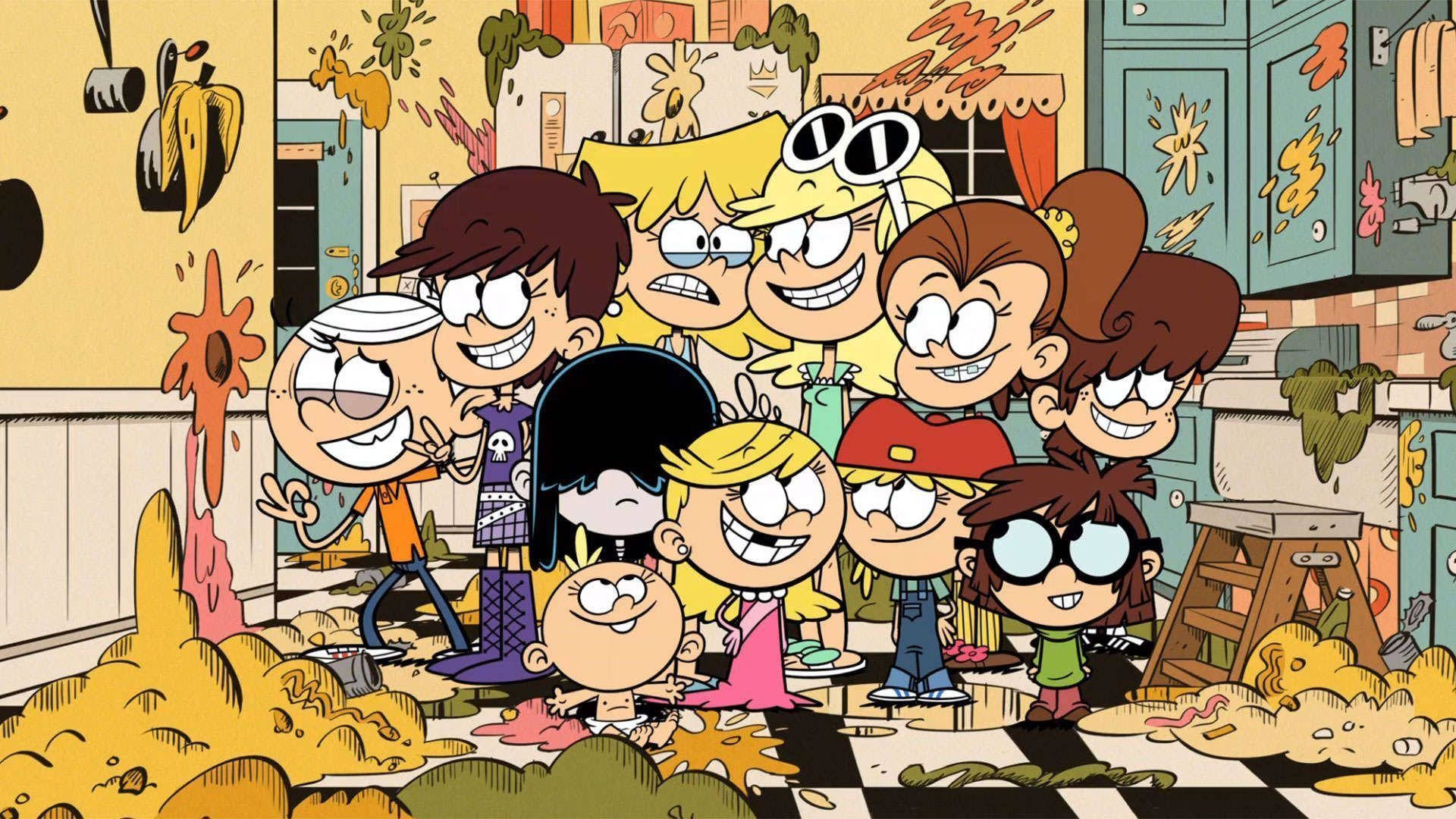 The Loud House Messy Kitchen Background