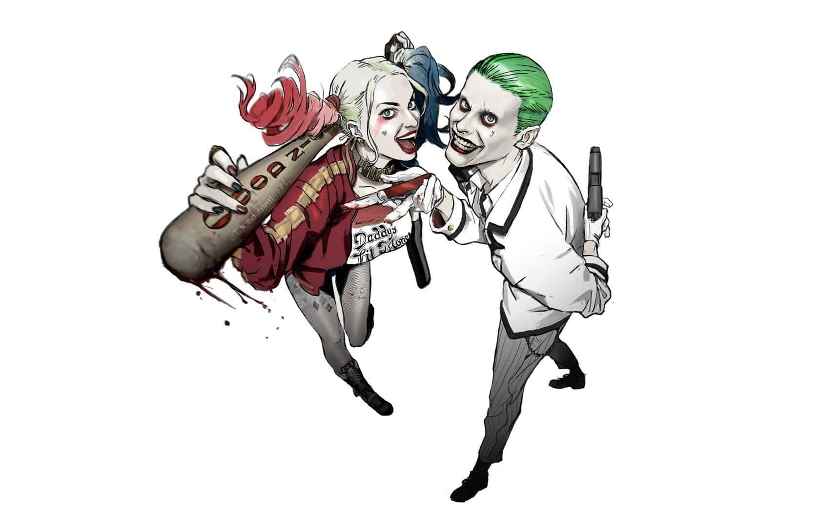 The Love Story Of The Joker And Harley Quinn Background